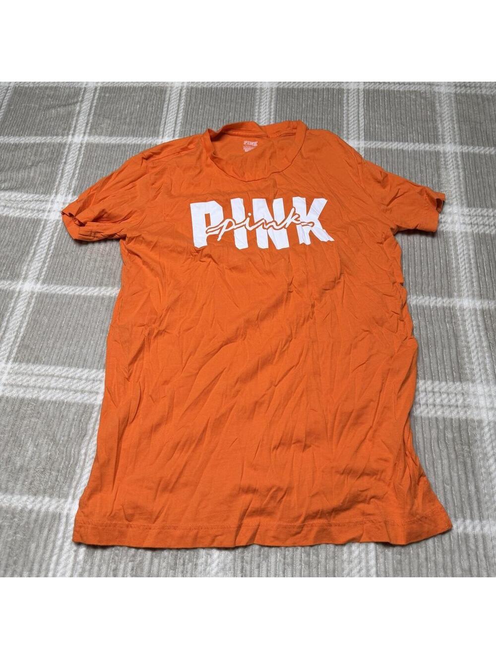 Victoria's Secret Women's Orange Tshirt